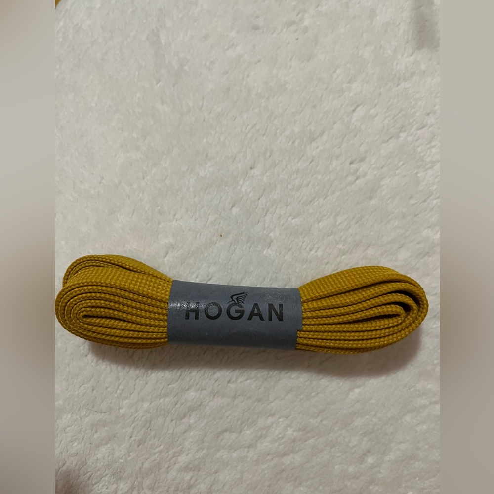 Hogan Mustard Yellow Shoelaces